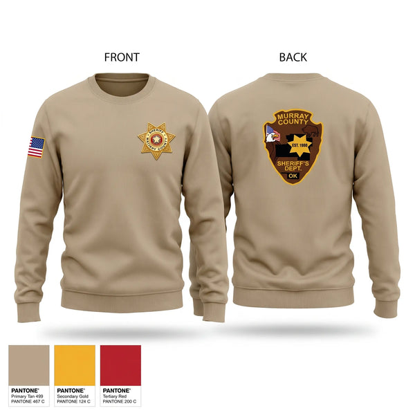 Crew Neck Sweatshirt, Murray County Sheriff’s Department, Police, Teamtime, Team time, sublimation, custom sports apparel, team uniforms, spirit wear, spiritwear, sports uniforms, custom shirts, team store, custom team store, fundraiser sports, apparel fundraiser