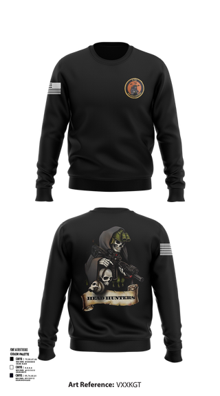 Crew Neck Sweatshirt, HHC 2-135th AVN REG, , Teamtime, Team time, sublimation, custom sports apparel, team uniforms, spirit wear, spiritwear, sports uniforms, custom shirts, team store, custom team store, fundraiser sports, apparel fundraiser
