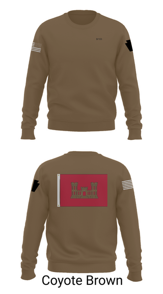 Crew Neck Sweatshirt, B 103 EN BN, National Guard, Teamtime, Team time, sublimation, custom sports apparel, team uniforms, spirit wear, spiritwear, sports uniforms, custom shirts, team store, custom team store, fundraiser sports, apparel fundraiser