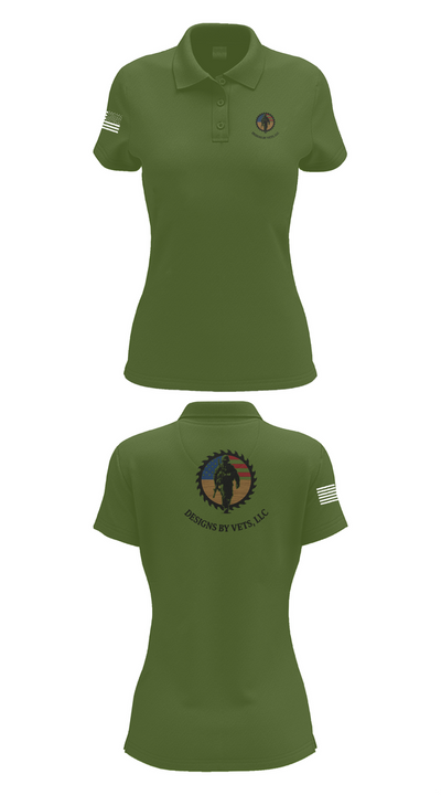 Designs By Vets 85600951 Women's Short Sleeve Performance Polo  - 55