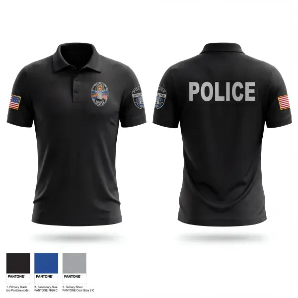 Short Sleeve Performance Polo, Winslow Police Department, Police, Teamtime, Team time, sublimation, custom sports apparel, team uniforms, spirit wear, spiritwear, sports uniforms, custom shirts, team store, custom team store, fundraiser sports, apparel fundraiser