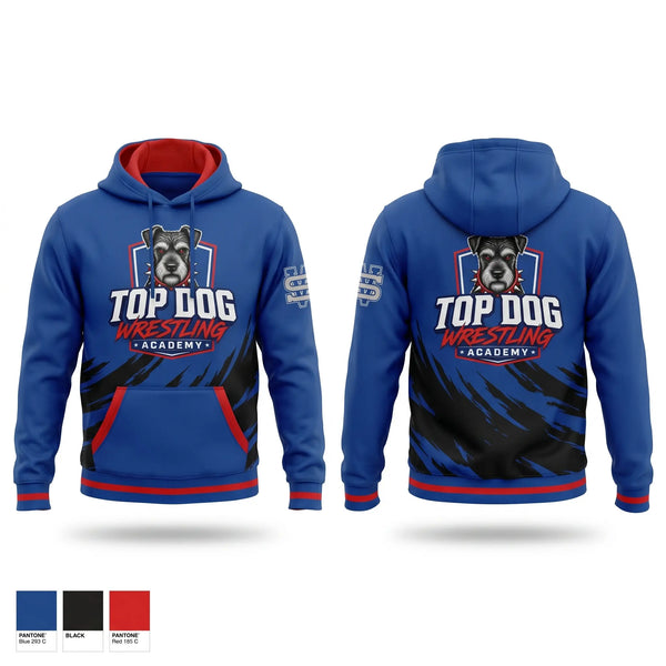 Hoodie, Top Dog Wrestling Academy, Wrestling, Teamtime, Team time, sublimation, custom sports apparel, team uniforms, spirit wear, spiritwear, sports uniforms, custom shirts, team store, custom team store, fundraiser sports, apparel fundraiser