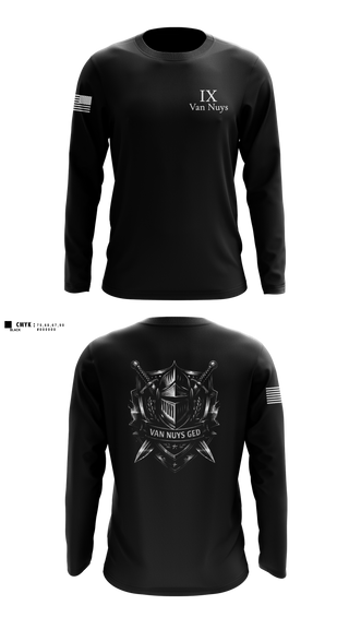 Long Sleeve Performance Shirt, Van Nuys GED, Police, Teamtime, Team time, sublimation, custom sports apparel, team uniforms, spirit wear, spiritwear, sports uniforms, custom shirts, team store, custom team store, fundraiser sports, apparel fundraiser