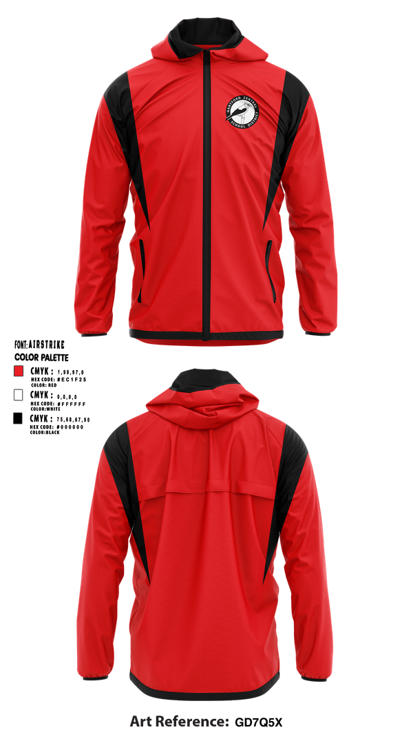 Windbreaker, Hartford Central Tanagers Cross Country, Cross Country, Teamtime, Team time, sublimation, custom sports apparel, team uniforms, spirit wear, spiritwear, sports uniforms, custom shirts, team store, custom team store, fundraiser sports, apparel fundraiser