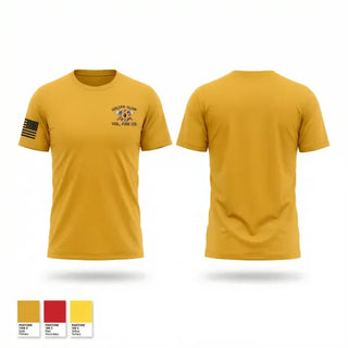 Old School Cotton Feel Shirt, Golden Glow Volunteer fire company, Fire Department, Teamtime, Team time, sublimation, custom sports apparel, team uniforms, spirit wear, spiritwear, sports uniforms, custom shirts, team store, custom team store, fundraiser sports, apparel fundraiser