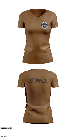 Womens Short Sleeve Vneck Shirt, Prime Echelon, , Teamtime, Team time, sublimation, custom sports apparel, team uniforms, spirit wear, spiritwear, sports uniforms, custom shirts, team store, custom team store, fundraiser sports, apparel fundraiser