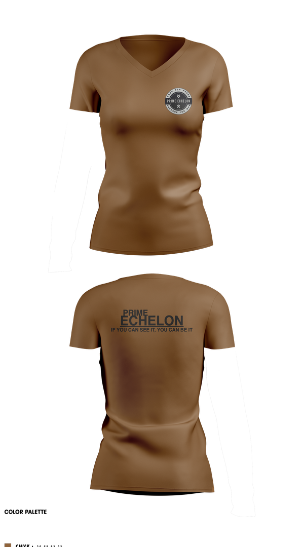 Womens Short Sleeve Vneck Shirt, Prime Echelon, , Teamtime, Team time, sublimation, custom sports apparel, team uniforms, spirit wear, spiritwear, sports uniforms, custom shirts, team store, custom team store, fundraiser sports, apparel fundraiser