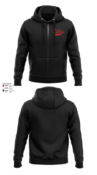 Zip Hoodie, Bluegrass Lightning Belles, Softball, Teamtime, Team time, sublimation, custom sports apparel, team uniforms, spirit wear, spiritwear, sports uniforms, custom shirts, team store, custom team store, fundraiser sports, apparel fundraiser