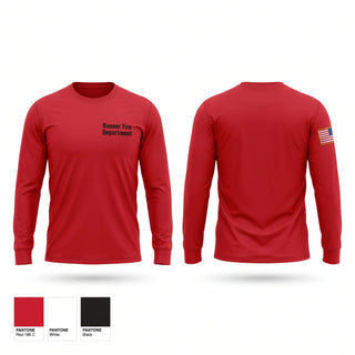 Long Sleeve Performance Shirt, Banner Fire Department, Fire Department, Teamtime, Team time, sublimation, custom sports apparel, team uniforms, spirit wear, spiritwear, sports uniforms, custom shirts, team store, custom team store, fundraiser sports, apparel fundraiser