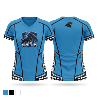 Peninsula Panthers Women's Short Sleeve V-neck Shirt - 1