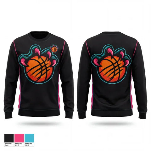Crew Neck Sweatshirt, Ball Hawks, Men's Basketball, Teamtime, Team time, sublimation, custom sports apparel, team uniforms, spirit wear, spiritwear, sports uniforms, custom shirts, team store, custom team store, fundraiser sports, apparel fundraiser