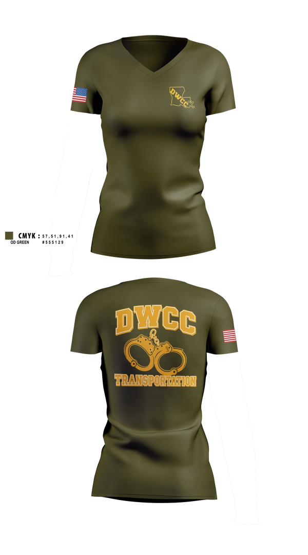 Womens Short Sleeve Vneck Shirt, David Wade Correctional Center, Police, Teamtime, Team time, sublimation, custom sports apparel, team uniforms, spirit wear, spiritwear, sports uniforms, custom shirts, team store, custom team store, fundraiser sports, apparel fundraiser
