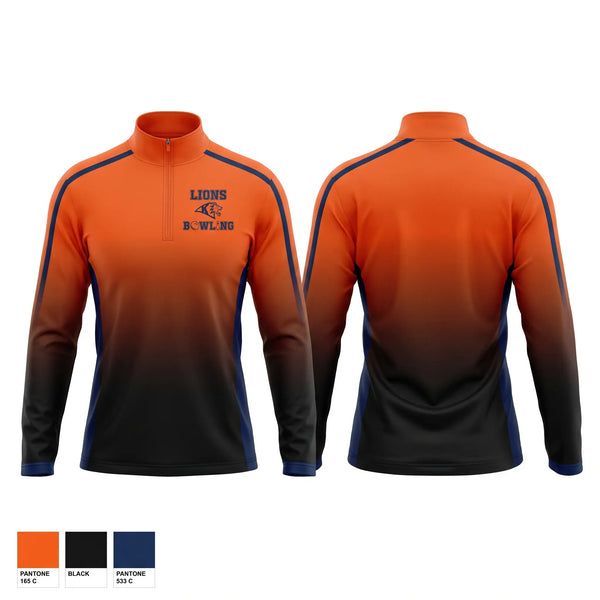 Quarter Zip Jacket, Kennewick lions, Bowling, Teamtime, Team time, sublimation, custom sports apparel, team uniforms, spirit wear, spiritwear, sports uniforms, custom shirts, team store, custom team store, fundraiser sports, apparel fundraiser