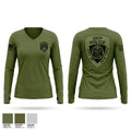 NYC DEP Police ESU Women's Long Sleeve V-neck Shirt - 1