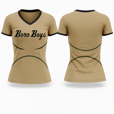 Boro Boys 20838207 Women's Short Sleeve V-neck Shirt - 1