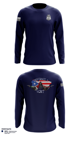Long Sleeve Performance Shirt, D2 Violent Crime Reduction Team, Police, Teamtime, Team time, sublimation, custom sports apparel, team uniforms, spirit wear, spiritwear, sports uniforms, custom shirts, team store, custom team store, fundraiser sports, apparel fundraiser