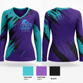 Coast Elite 14452467 Women's Long Sleeve V-neck Shirt - 1