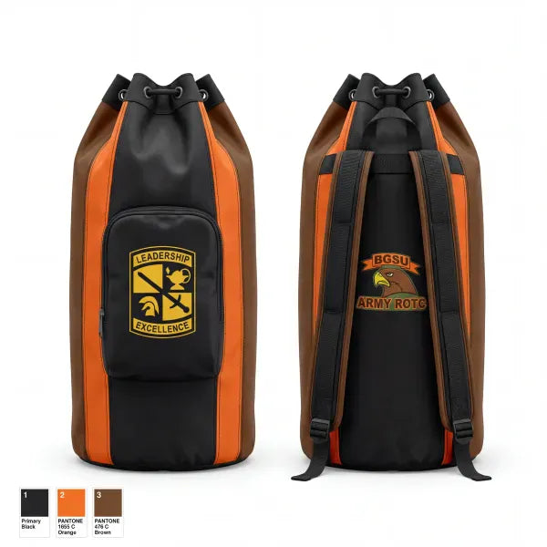 Gear Bag, BGSU Fighting Falcon Battalion, Army, Teamtime, Team time, sublimation, custom sports apparel, team uniforms, spirit wear, spiritwear, sports uniforms, custom shirts, team store, custom team store, fundraiser sports, apparel fundraiser