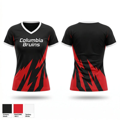 Columbia Bruins Women's Short Sleeve V-neck Shirt - 1