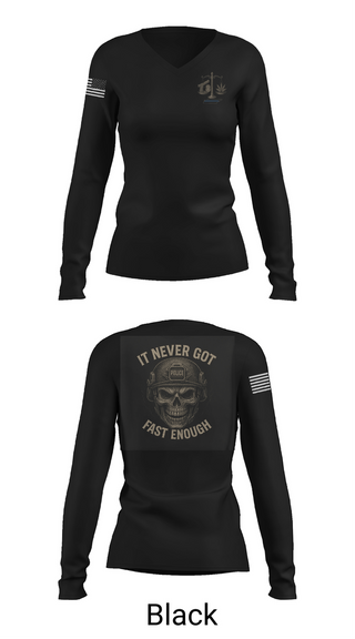 Womens Long Sleeve Vneck Shirt, LPD, Police, Teamtime, Team time, sublimation, custom sports apparel, team uniforms, spirit wear, spiritwear, sports uniforms, custom shirts, team store, custom team store, fundraiser sports, apparel fundraiser