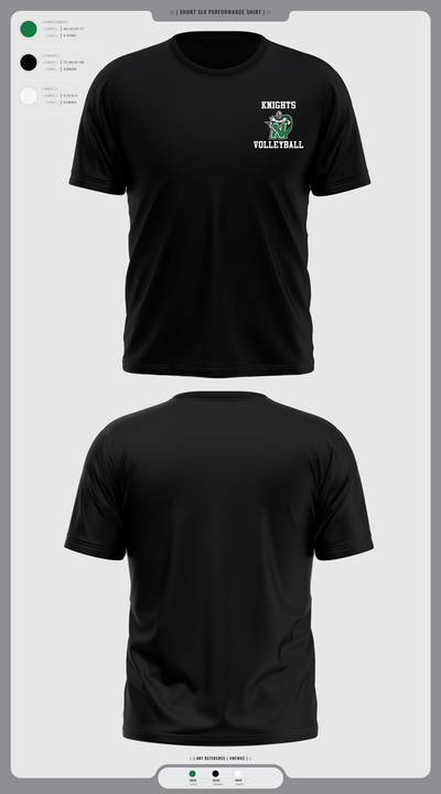 Nordonia Knights Volleyball 89412151 Short Sleeve Performance Shirt - 2