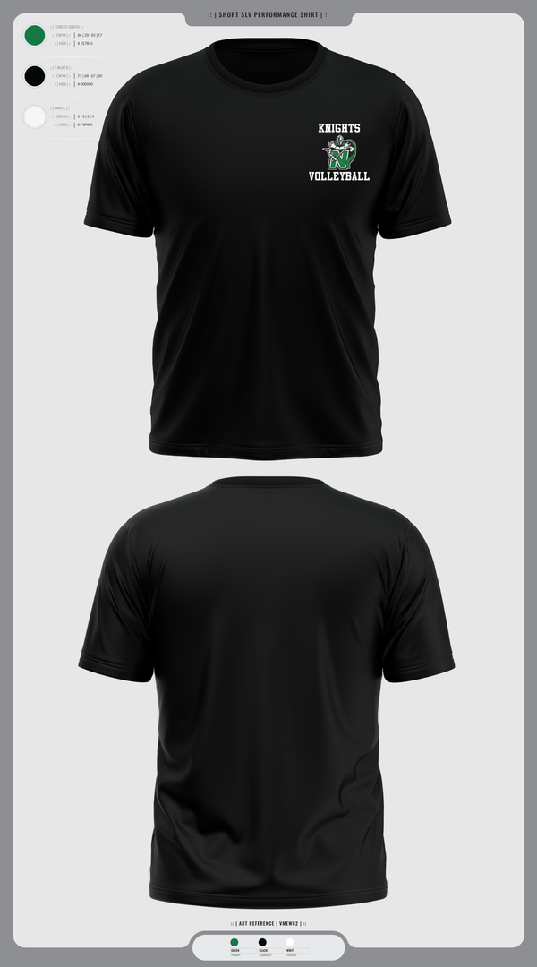 Short Sleeve Performance Shirt, Nordonia Knights Volleyball, Men's Volleyball, Teamtime, Team time, sublimation, custom sports apparel, team uniforms, spirit wear, spiritwear, sports uniforms, custom shirts, team store, custom team store, fundraiser sports, apparel fundraiser