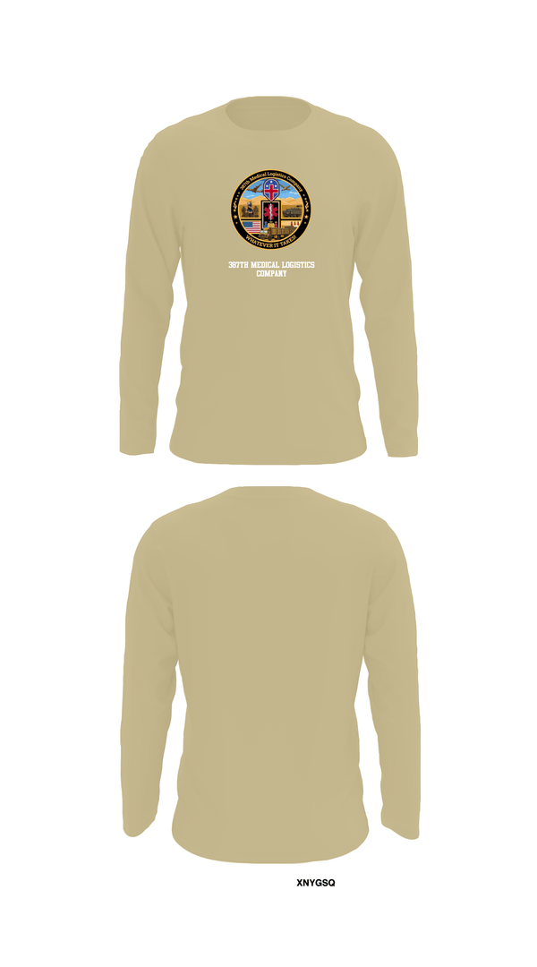 Long Sleeve Performance Shirt, 387th Medical Logistics Company, Army, Teamtime, Team time, sublimation, custom sports apparel, team uniforms, spirit wear, spiritwear, sports uniforms, custom shirts, team store, custom team store, fundraiser sports, apparel fundraiser