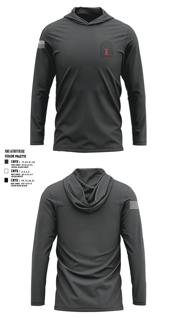 SAV I Low Pro 96515929 Long Sleeve Performance Shirt with hood  1, SAV I Low Pro, Police, Teamtime, Team time, sublimation, custom sports apparel, team uniforms, spirit wear, spiritwear, sports uniforms, custom shirts, team store, custom team store, fundraiser sports, apparel fundraiser