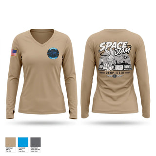 Womens Long Sleeve Vneck Shirt, Battle BDOC, Army, Teamtime, Team time, sublimation, custom sports apparel, team uniforms, spirit wear, spiritwear, sports uniforms, custom shirts, team store, custom team store, fundraiser sports, apparel fundraiser