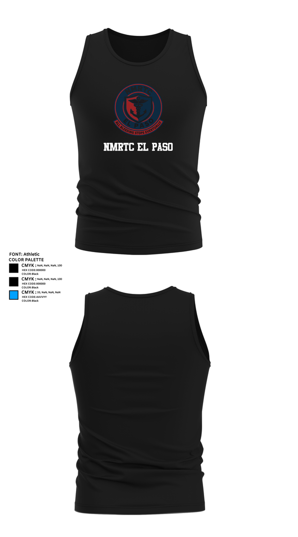 Tank Top, NMRTC El Paso, , Teamtime, Team time, sublimation, custom sports apparel, team uniforms, spirit wear, spiritwear, sports uniforms, custom shirts, team store, custom team store, fundraiser sports, apparel fundraiser