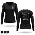 A Co. 11th Cyber Warfare BN 305487 Women's Long Sleeve V-neck Shirt - 1