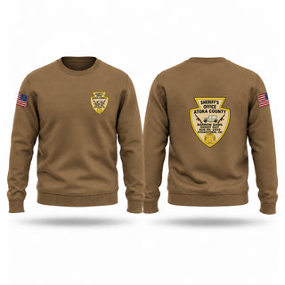 Crew Neck Sweatshirt, Atoka County Sheriff’s Office, Police, Teamtime, Team time, sublimation, custom sports apparel, team uniforms, spirit wear, spiritwear, sports uniforms, custom shirts, team store, custom team store, fundraiser sports, apparel fundraiser