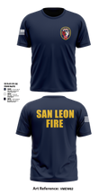 San Leon Volunteer Fire Department Soft Poly Tee Cotton Like Feel - 5