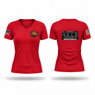 Womens Short Sleeve Vneck Shirt, Ashby Fire and EMS, Fire Department, Teamtime, Team time, sublimation, custom sports apparel, team uniforms, spirit wear, spiritwear, sports uniforms, custom shirts, team store, custom team store, fundraiser sports, apparel fundraiser