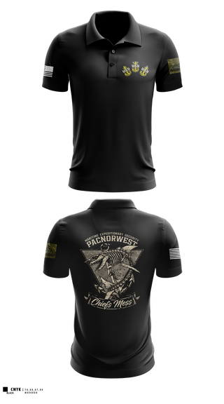 Short Sleeve Performance Polo, MES PACNORWEST HVU  Chiefs Mess, Navy, Teamtime, Team time, sublimation, custom sports apparel, team uniforms, spirit wear, spiritwear, sports uniforms, custom shirts, team store, custom team store, fundraiser sports, apparel fundraiser