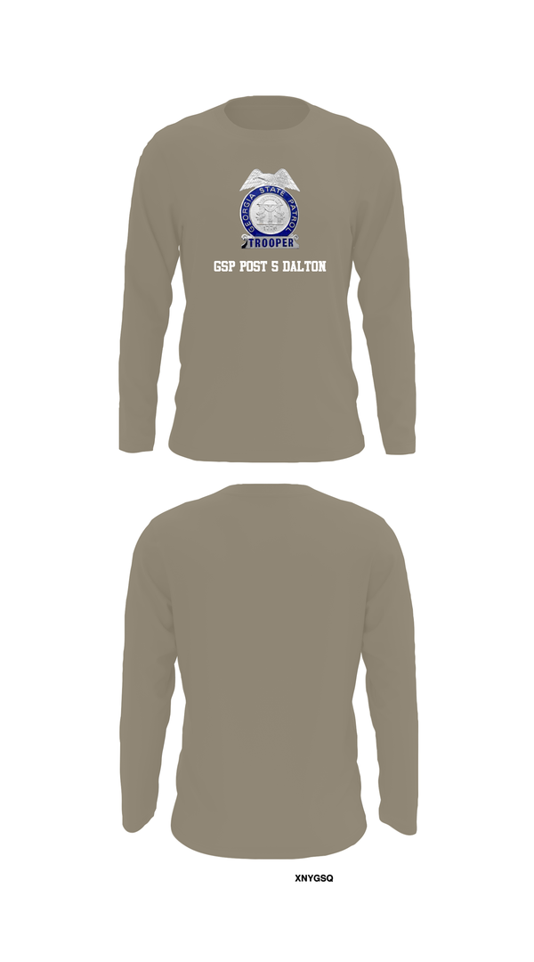 Long Sleeve Performance Shirt, GSP POST 5 DALTON, Police, Teamtime, Team time, sublimation, custom sports apparel, team uniforms, spirit wear, spiritwear, sports uniforms, custom shirts, team store, custom team store, fundraiser sports, apparel fundraiser