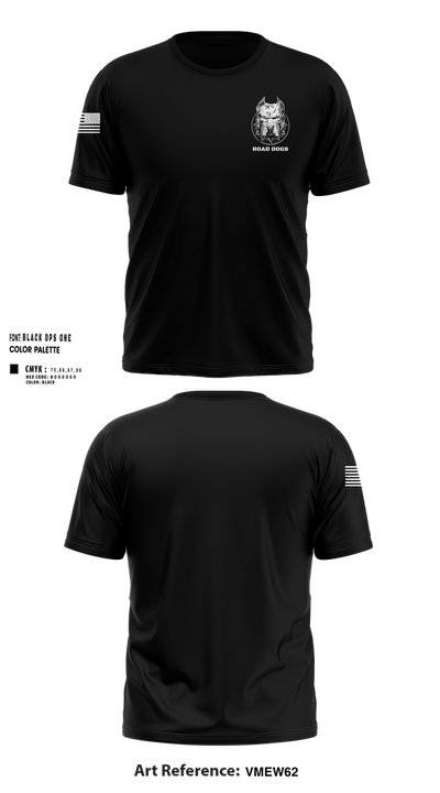 Road Dogs 3608044 Short Sleeve Performance Shirt - 100