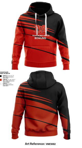 Hoodie, Marlboro Dukes, Bowling, Teamtime, Team time, sublimation, custom sports apparel, team uniforms, spirit wear, spiritwear, sports uniforms, custom shirts, team store, custom team store, fundraiser sports, apparel fundraiser