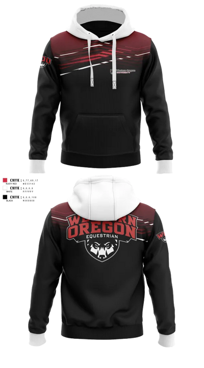 Western Oregon University Equestrian 74623833 Hoodie - 101