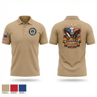 Short Sleeve Performance Polo, USS ralph Johnson, Navy, Teamtime, Team time, sublimation, custom sports apparel, team uniforms, spirit wear, spiritwear, sports uniforms, custom shirts, team store, custom team store, fundraiser sports, apparel fundraiser