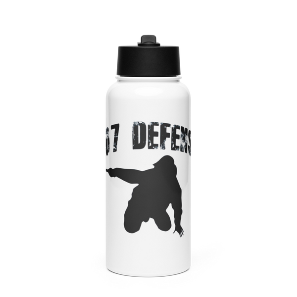308 Defense 2975574 Stainless Steel Water Bottle with a Straw Lid