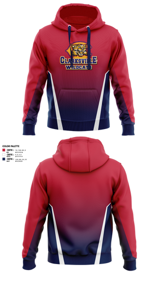 Hoodie, Clarksville Wildcats, Men's Lacrosse, Teamtime, Team time, sublimation, custom sports apparel, team uniforms, spirit wear, spiritwear, sports uniforms, custom shirts, team store, custom team store, fundraiser sports, apparel fundraiser