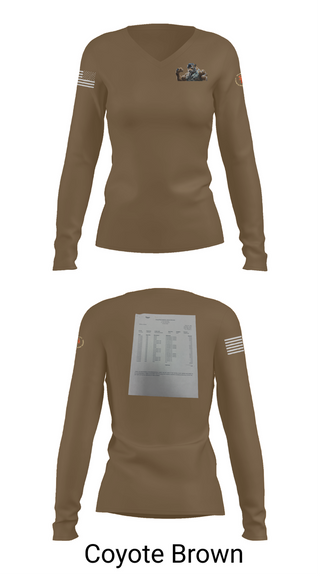 Womens Long Sleeve Vneck Shirt, AFJROTC MS-081 DRONE TEAM, , Teamtime, Team time, sublimation, custom sports apparel, team uniforms, spirit wear, spiritwear, sports uniforms, custom shirts, team store, custom team store, fundraiser sports, apparel fundraiser