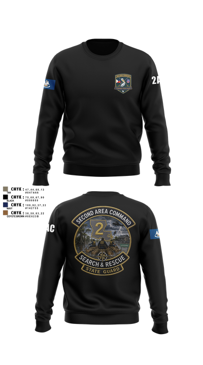 2nd area command 59908555 Crew Neck Sweatshirt - 23