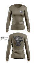Tactical Patrol Unit 82380696 Women's Long Sleeve V-neck Shirt - 3
