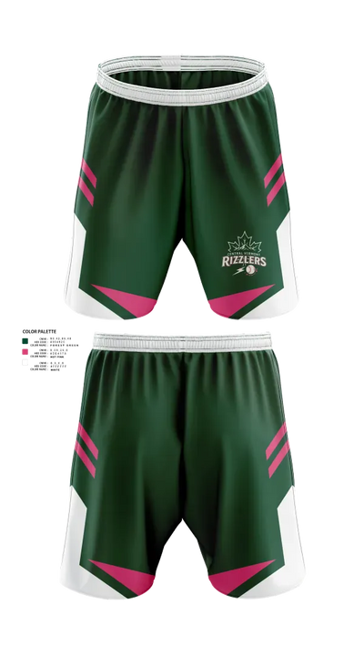 Central Vermont Rizzlers 18724432 Athletic Shorts With Pockets - 21