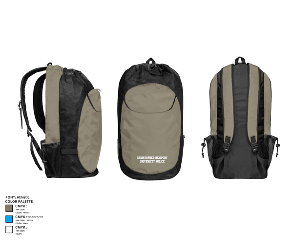 Gear Bag, Christopher Newport University Police, Police, Teamtime, Team time, sublimation, custom sports apparel, team uniforms, spirit wear, spiritwear, sports uniforms, custom shirts, team store, custom team store, fundraiser sports, apparel fundraiser