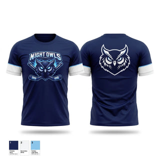 Short Sleeve Performance Shirt, Night Owls, Ice Hockey, Teamtime, Team time, sublimation, custom sports apparel, team uniforms, spirit wear, spiritwear, sports uniforms, custom shirts, team store, custom team store, fundraiser sports, apparel fundraiser