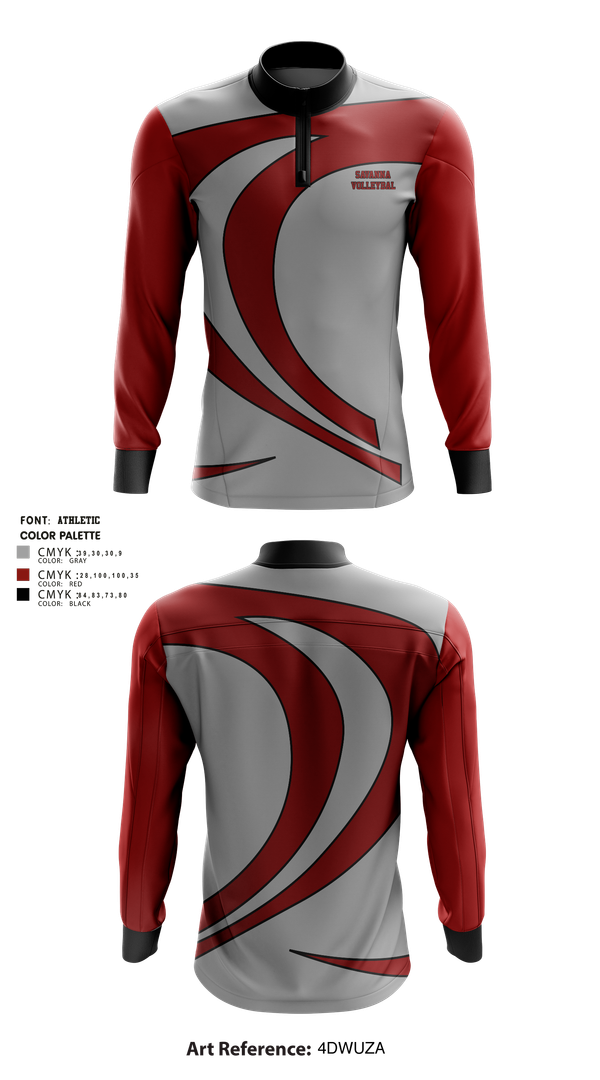 Quarter Zip Jacket, Savanna, Men's Volleyball, Teamtime, Team time, sublimation, custom sports apparel, team uniforms, spirit wear, spiritwear, sports uniforms, custom shirts, team store, custom team store, fundraiser sports, apparel fundraiser