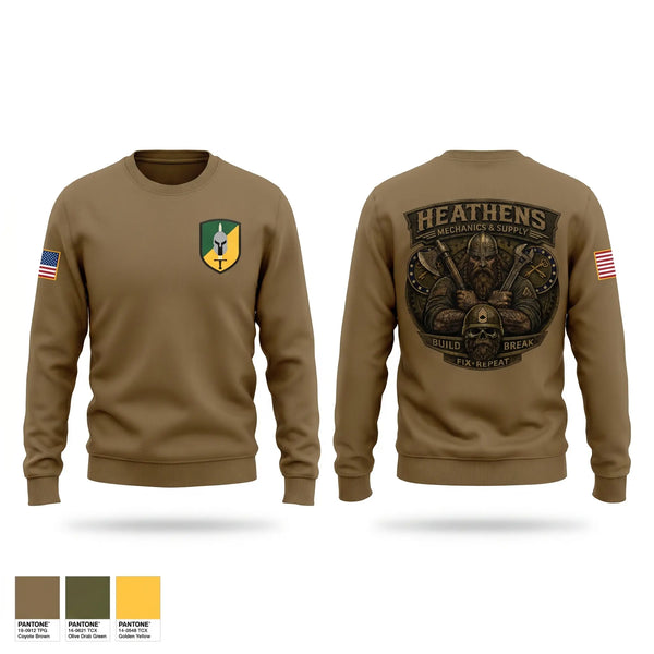 Crew Neck Sweatshirt, 152 mp co, Army, Teamtime, Team time, sublimation, custom sports apparel, team uniforms, spirit wear, spiritwear, sports uniforms, custom shirts, team store, custom team store, fundraiser sports, apparel fundraiser